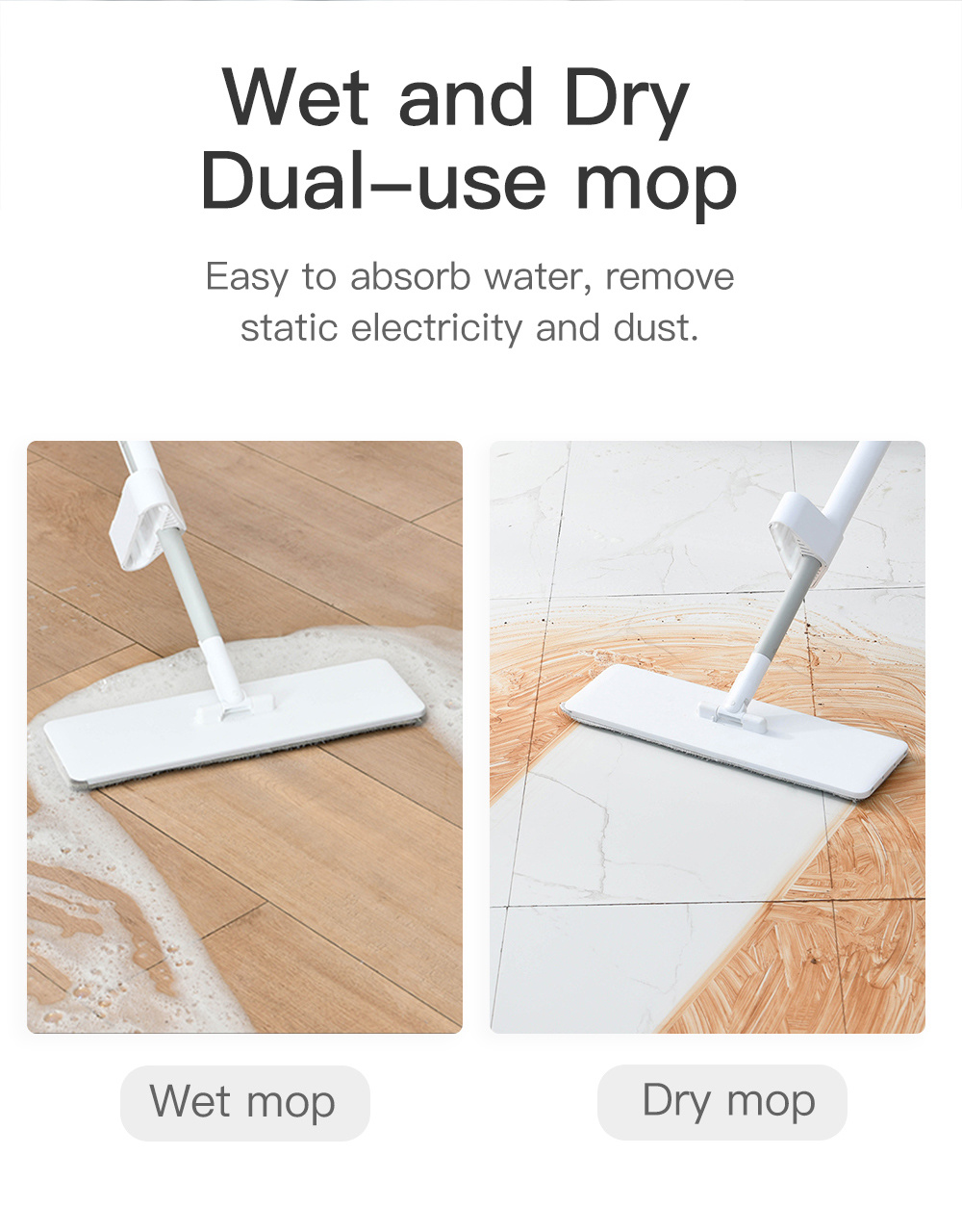 Supamop Handfree Cleaning Flat Mop-5